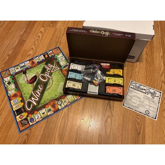 Wine Opoly Board Game - A Full-Bodied Wine Strategy  Game Monopoly Adults USA - Picture 3 of 3